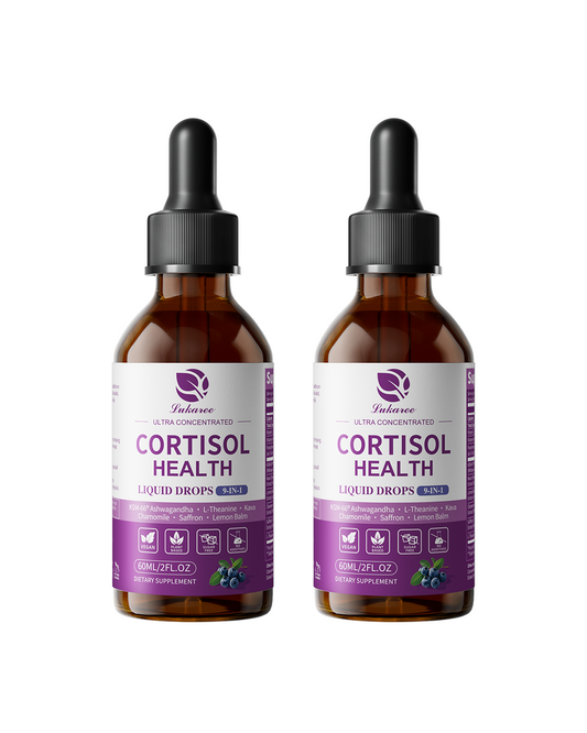 10 in 1  Cortisol Supplement Liquid Drops Hormone Balance, Blueberry Flavor
