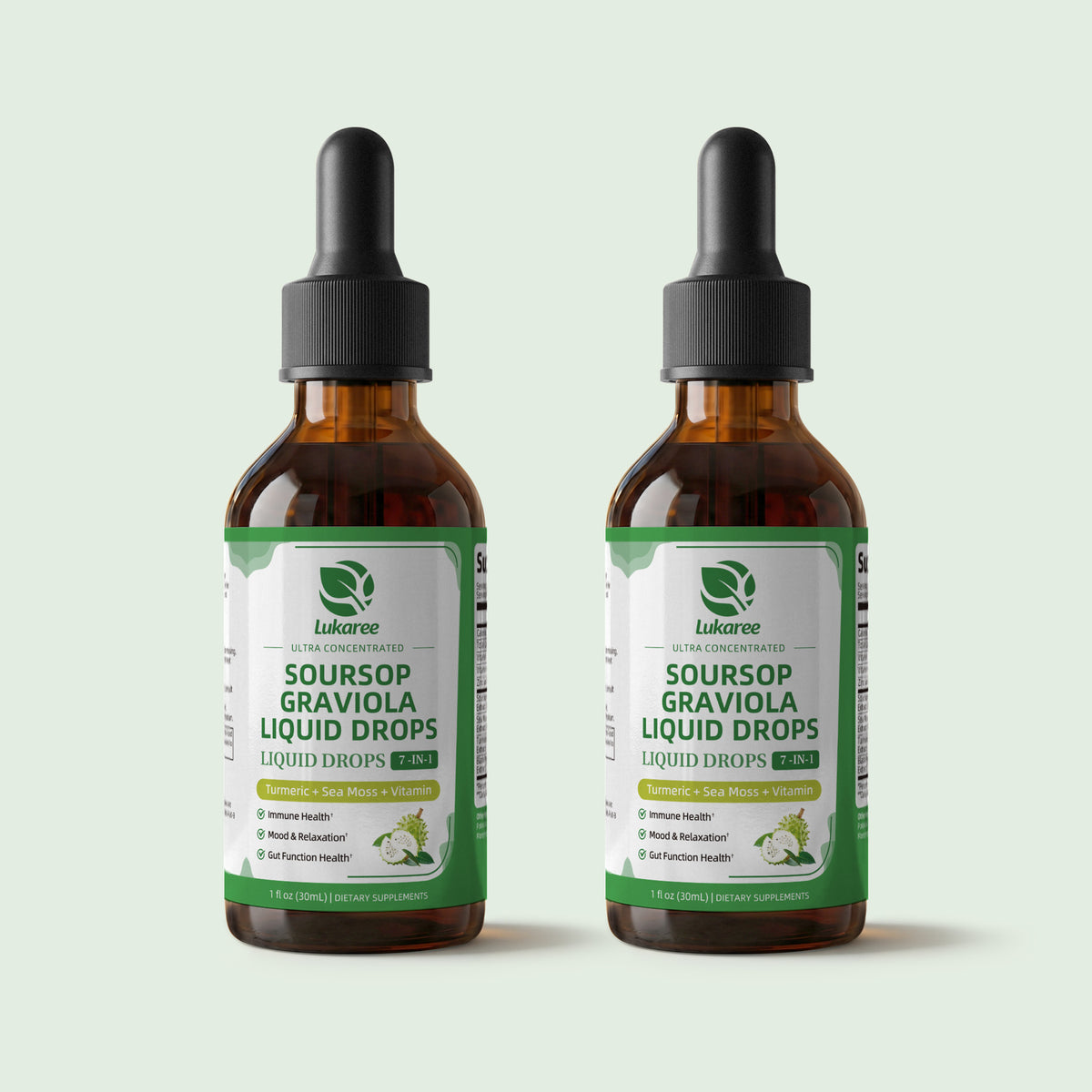 7-IN-1 Soursop Liquid Drops • 1 fl oz (2-Pack)