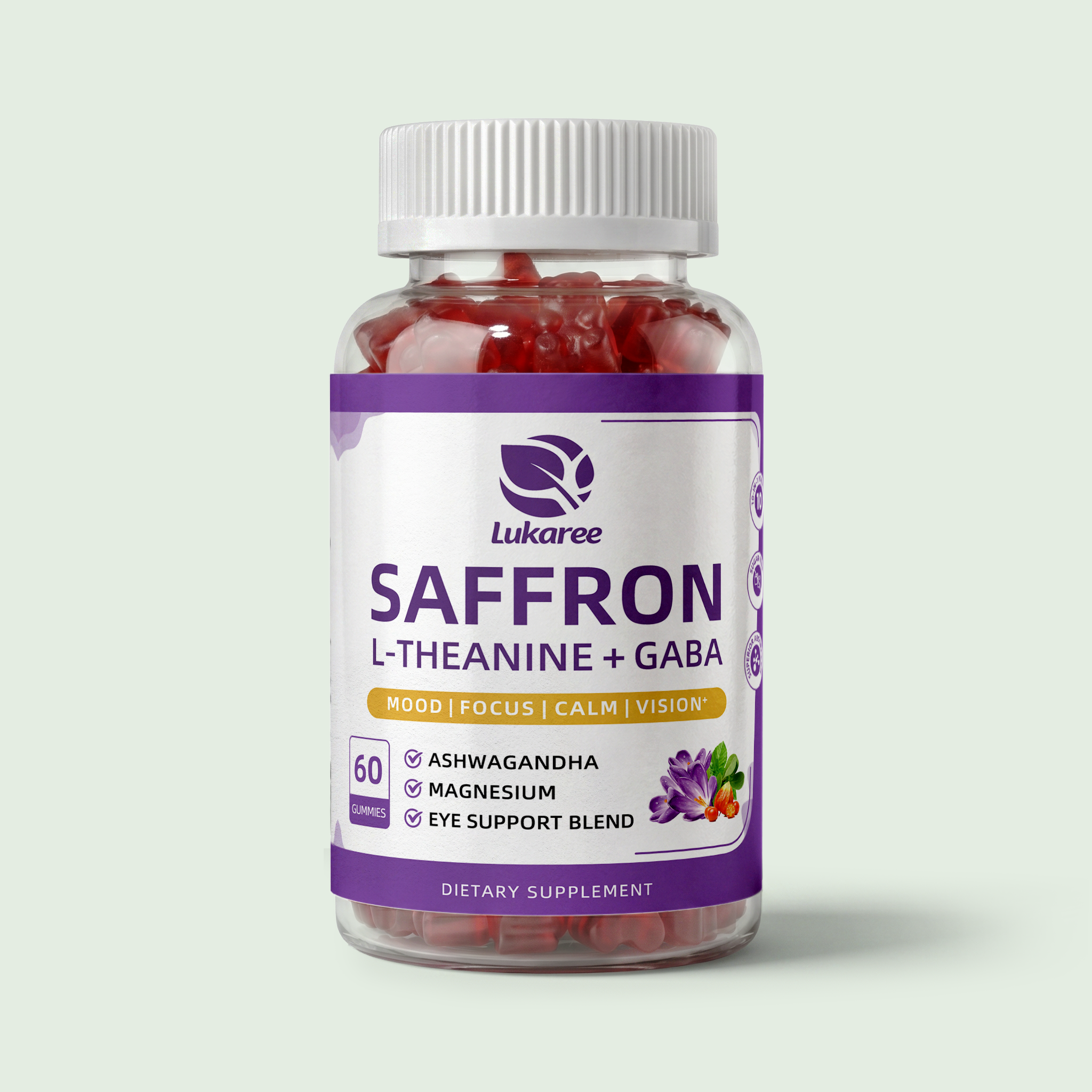 10-in-1 Saffron Gummies • Mixed Berry Flavor
