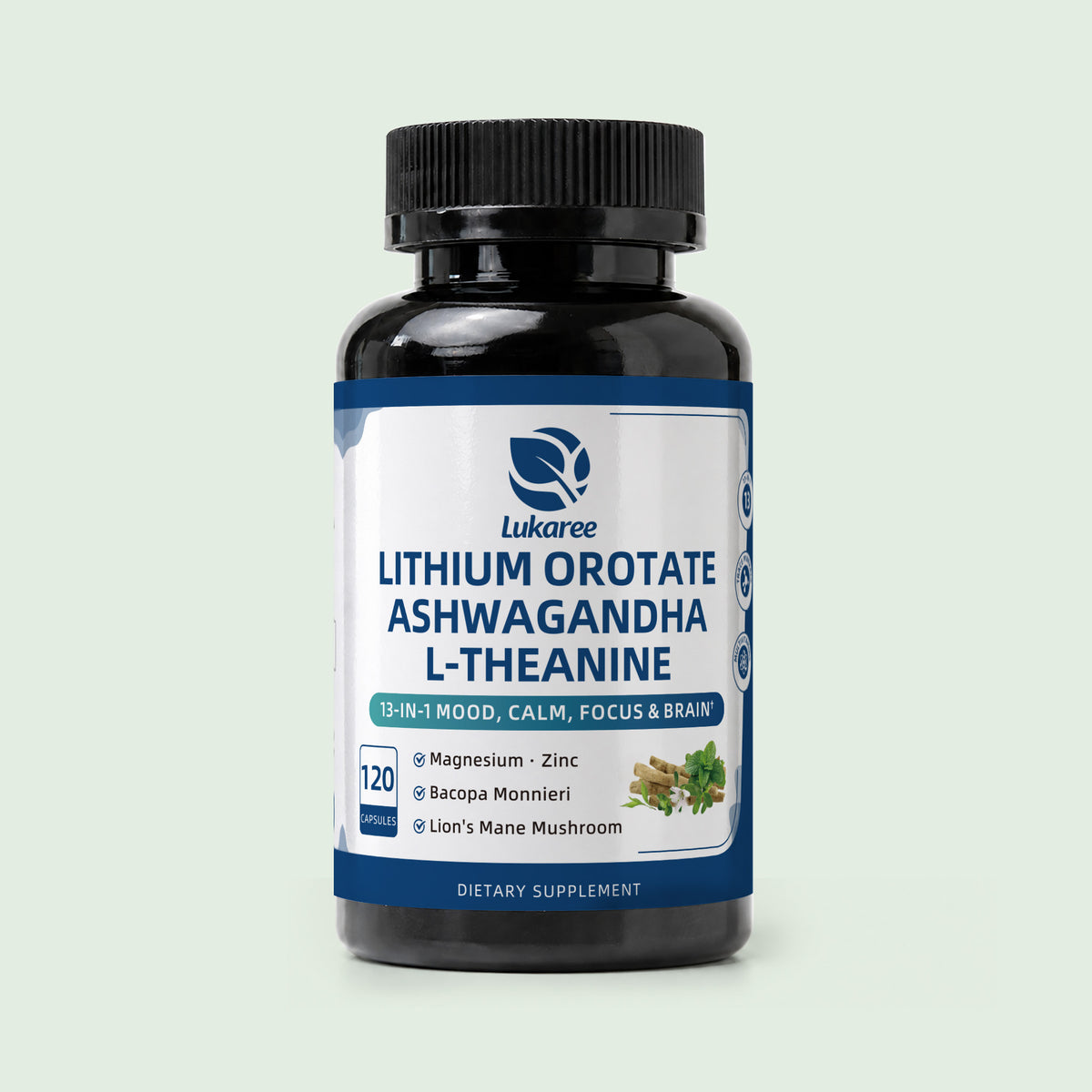 13-in-1 Lithium Orotate Complex • 120 Capsules