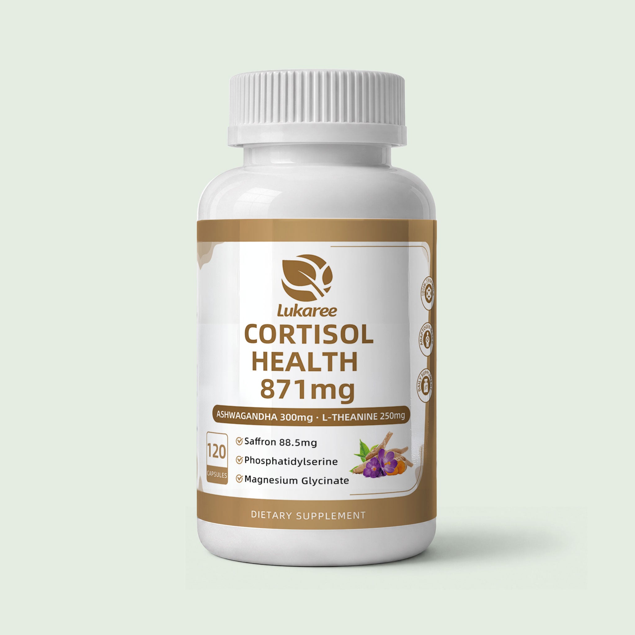 10-in-1 Cortisol Health Support • 120 Capsules
