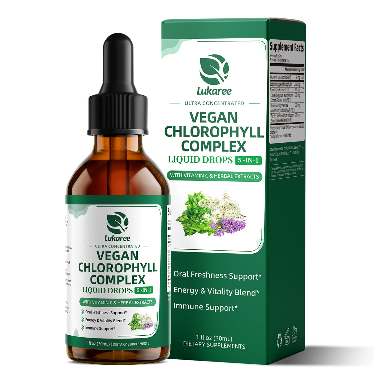 Chlorophyll Drops 200mg  • 1 fl oz (30ml)