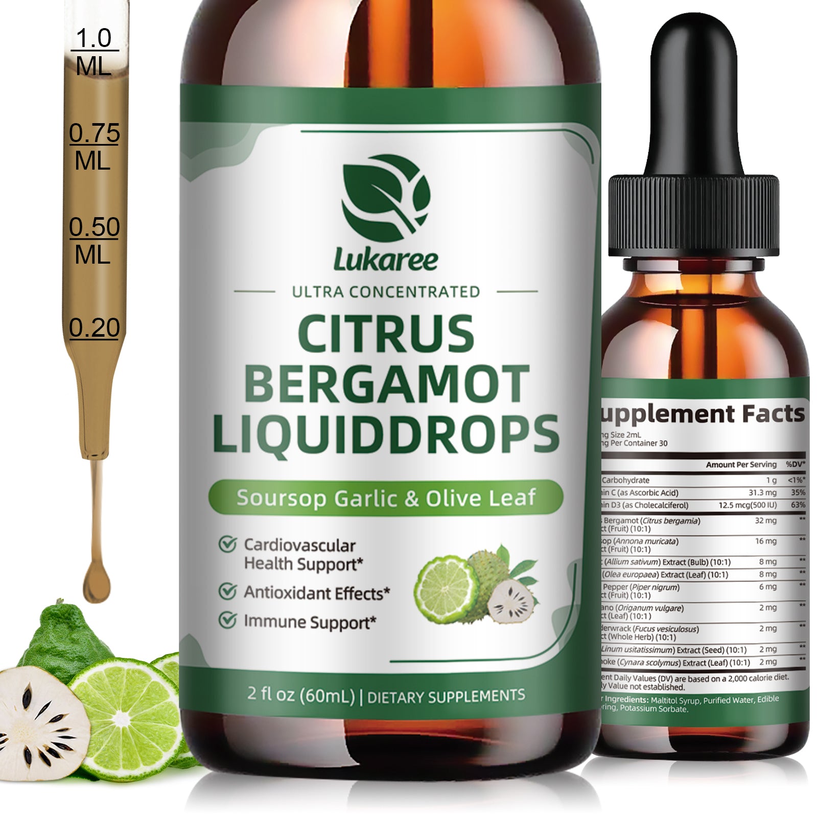 11-in-1 Citrus Bergamot Drops • 2 fl oz (60ml)