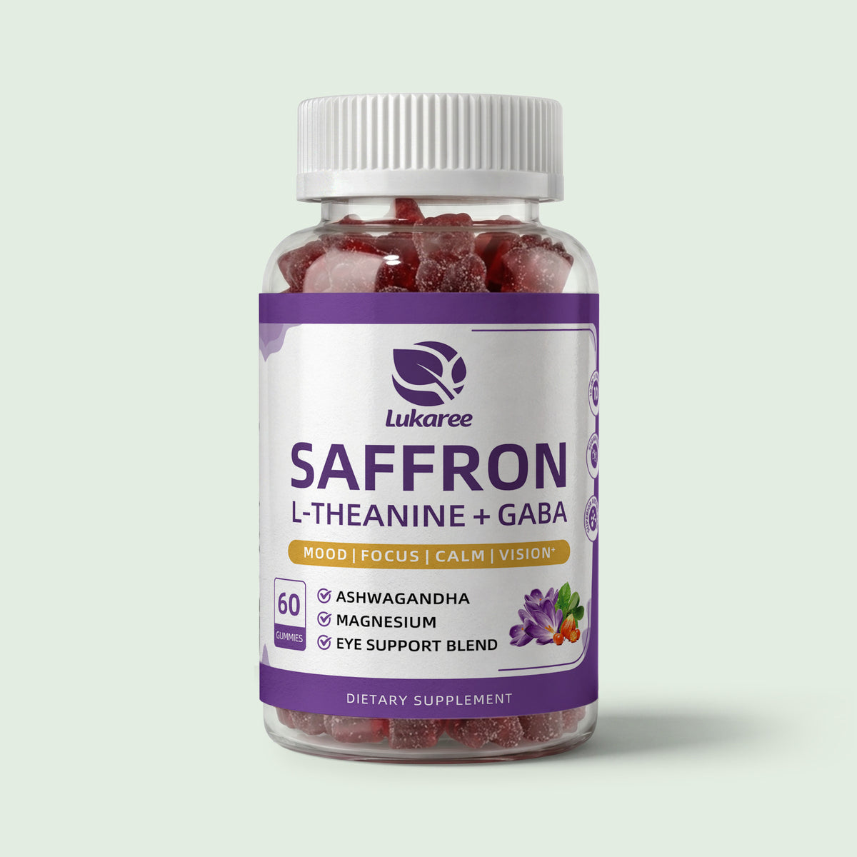 10-in-1 Saffron Gummies • Mixed Berry Flavor