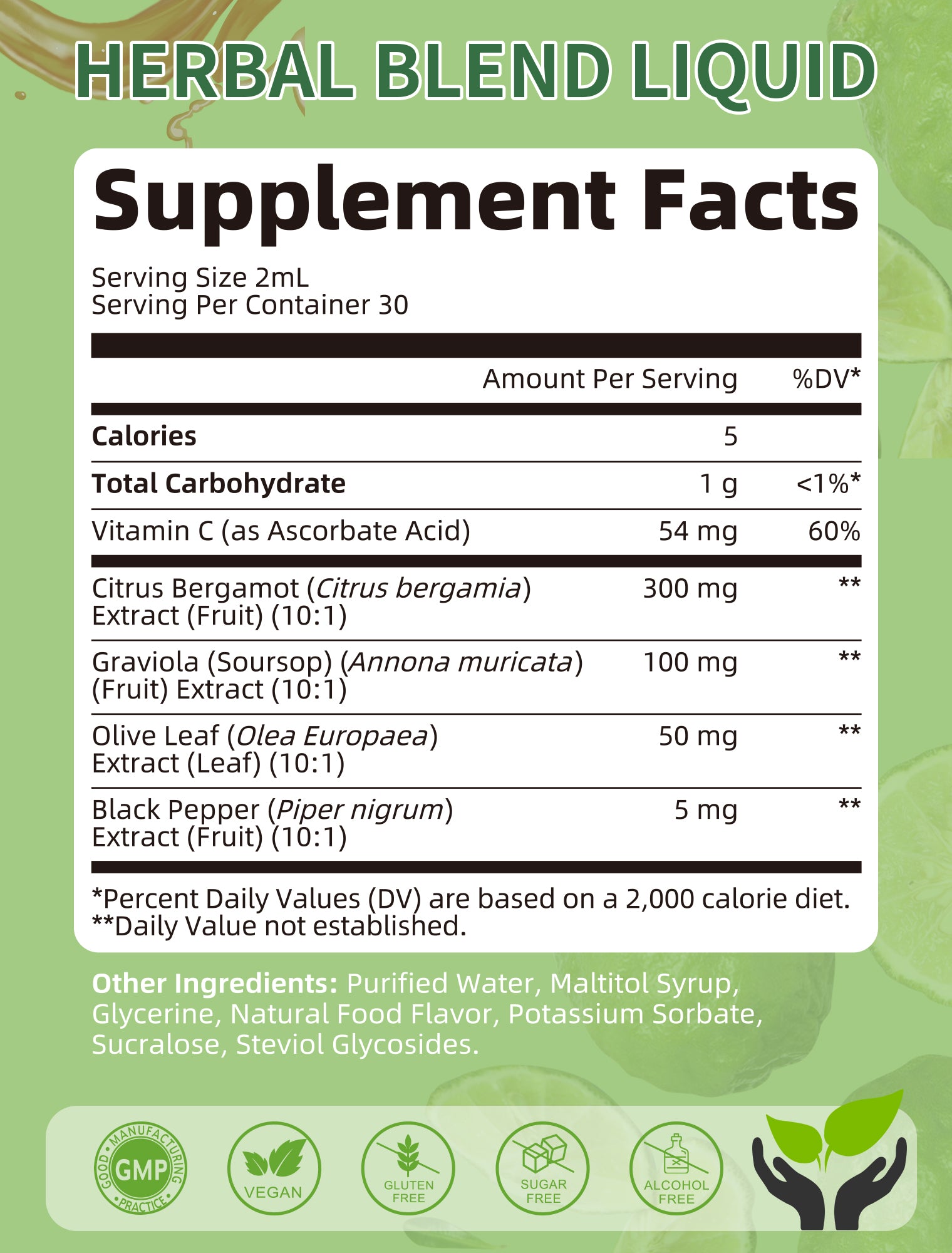 Citrus Bergamot Drops for Heart & Cholesterol Support • 2 fl oz (60ml)