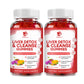 Lukaree Sugar-Free Vegan Liver Cleanse Gummies – 120ct with Milk Thistle Silymarin, Dandelion, Artichoke & Elderberry for Detox, Repair & Liver Health