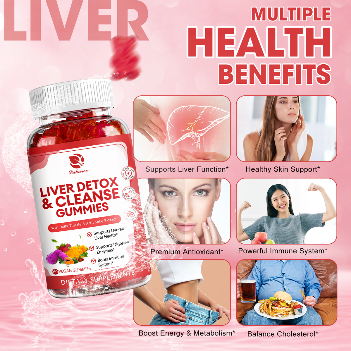 24-in-1 Liver Detox Gummies • 60 Count