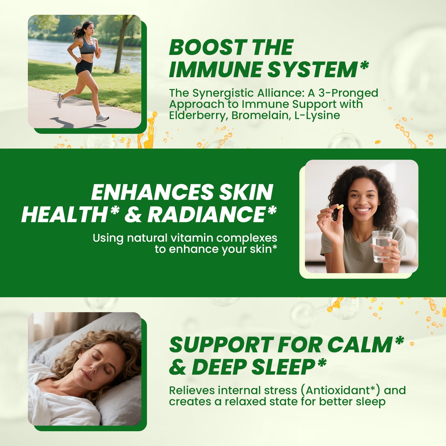Lukaree Whole-Food Vitamin C Supplement, 6 High-Potency Herbal Vitamin C Complex with L-Lysine for Natural Collagen Production, Skin & Immune Support
