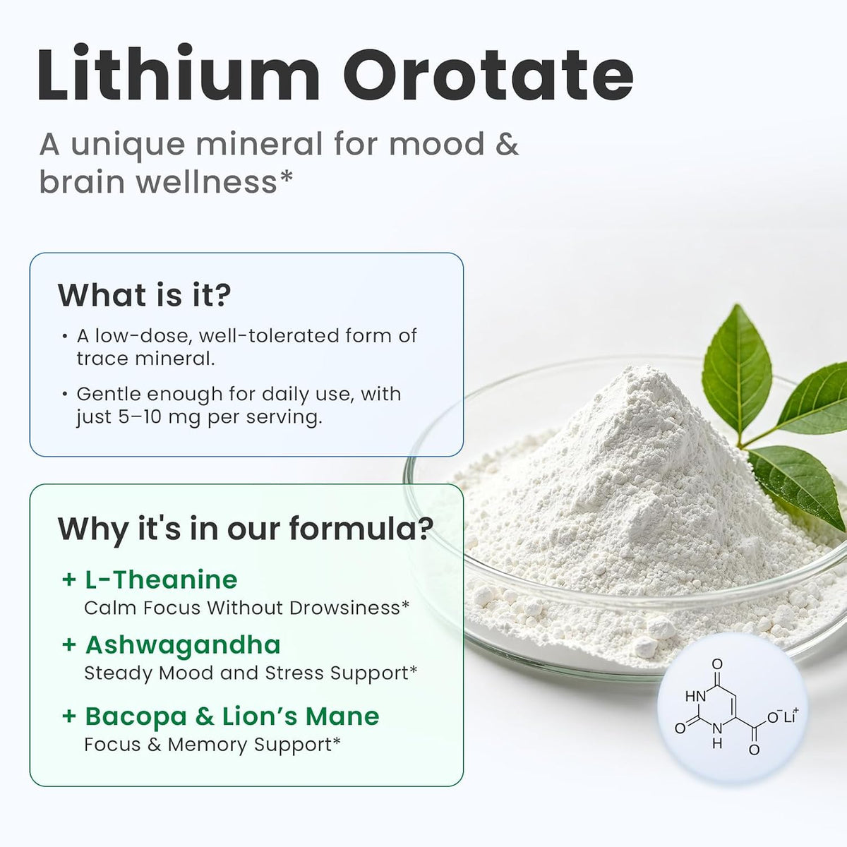 13-in-1 Lithium Orotate Complex • 120 Capsules