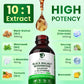 Lukaree Wormwood Black Walnut Clove Tincture – Natural Gut Cleanse Detox for Humans – Support Digestive Health with L-Glutamine Prebiotic Soursop Turmeric, 5X Absorption Vegan Gluten-Free 4 FL.OZ