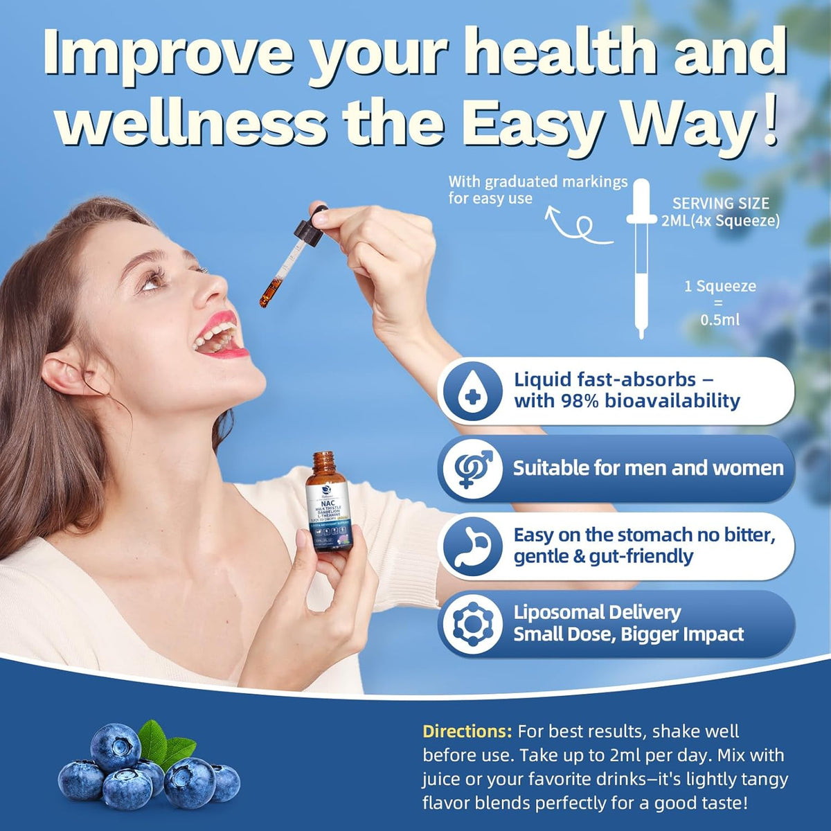 9-in-1 Liposomal NAC Drops • 2 fl oz (60ml)