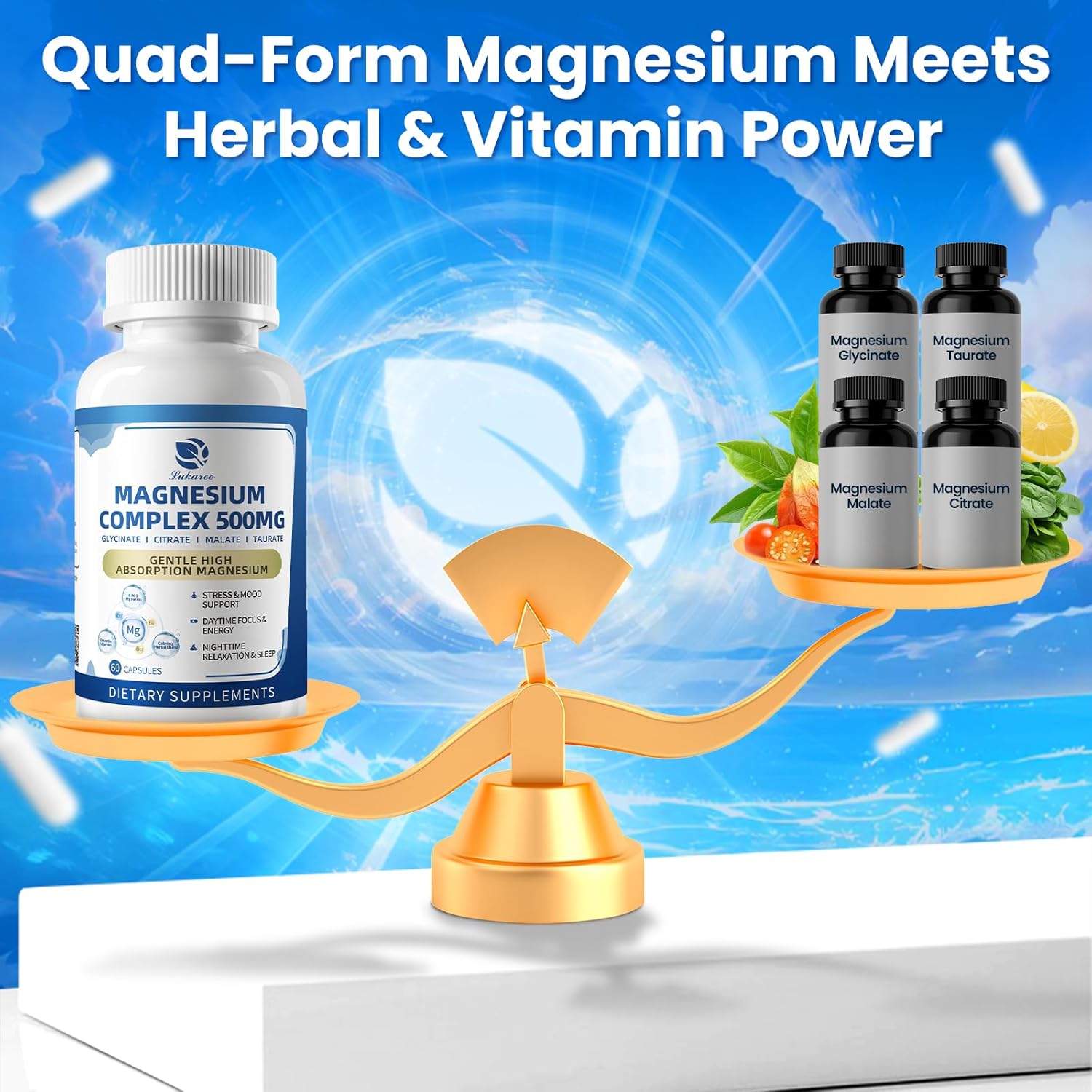 Magnesium Complex 500mg Capsules • 60 Capsules (2-Pack)