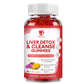 Liver Cleanse Detox & Repair Gummies - 24 Potent Herb w/ 1000mg Milk Thistle Silymarin, Dandelion, Artichoke Extract & Elderberry - No Sugar, Raspberry Flavor -120 Count