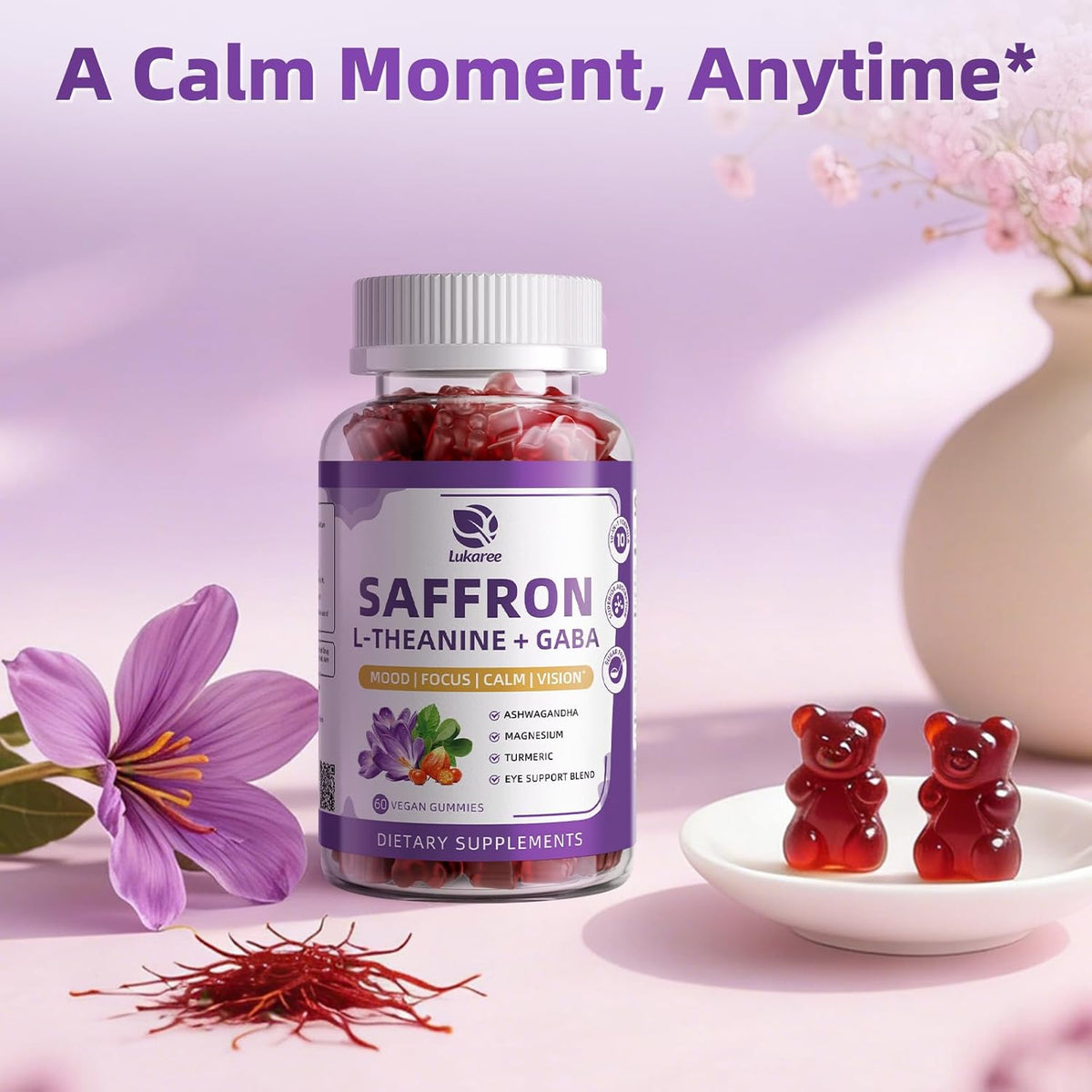 10-in-1 Saffron Gummies • Mixed Berry Flavor