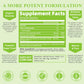 The Label of Soursop Graviola Gummies - Soursop Leaves Extract w/Vitamin C, Zinc & Whole Natural Food