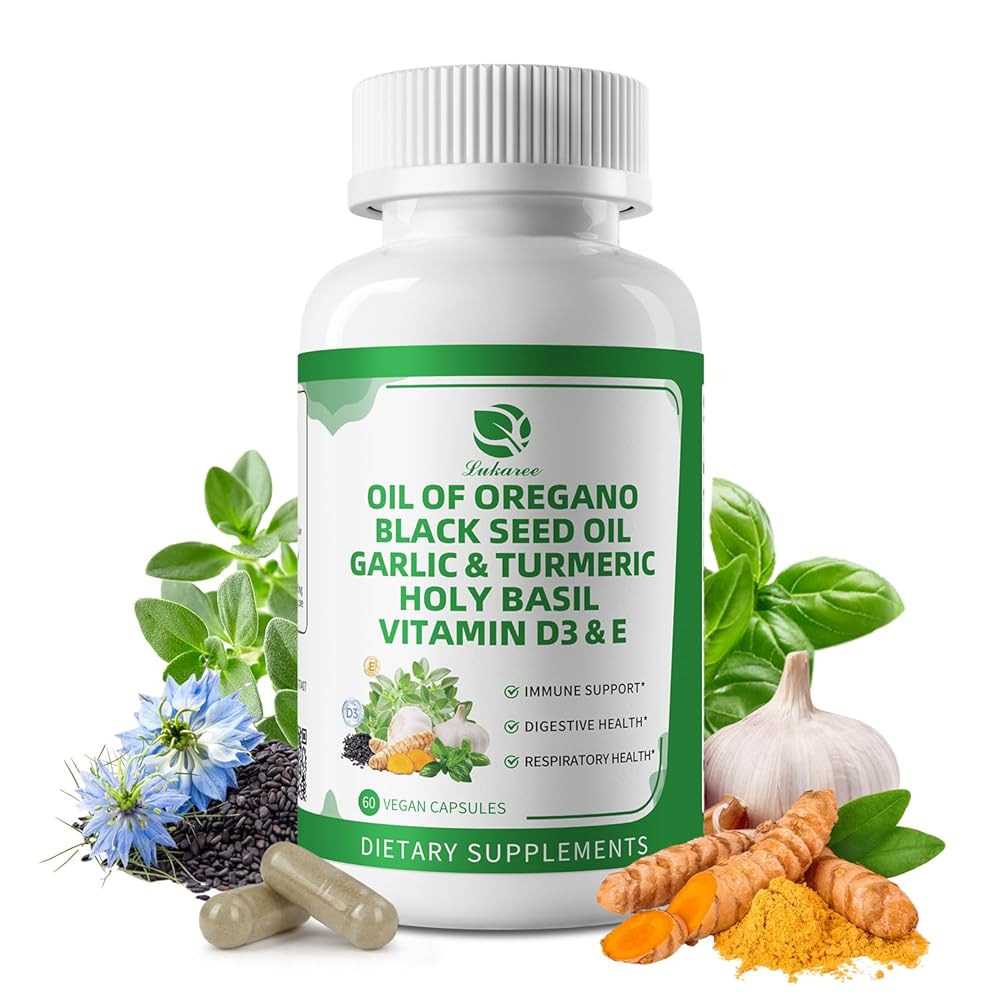 8-In-1 Organic Oil of Oregano Capsules • 60 Count