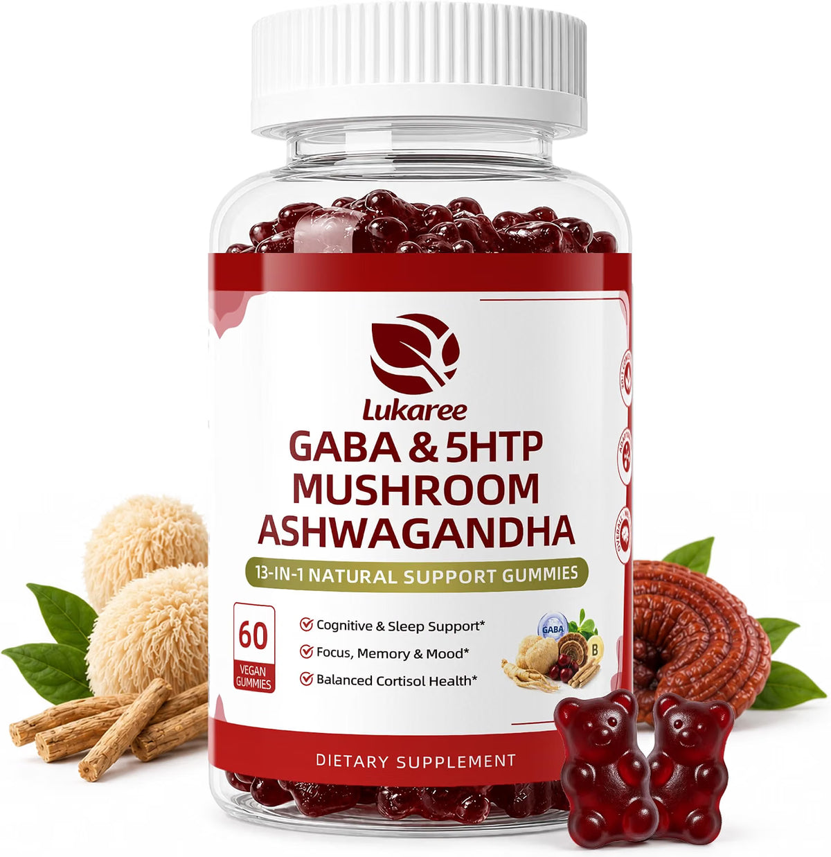 Mushroom & GABA Sleep Support Gummies • 60 Count