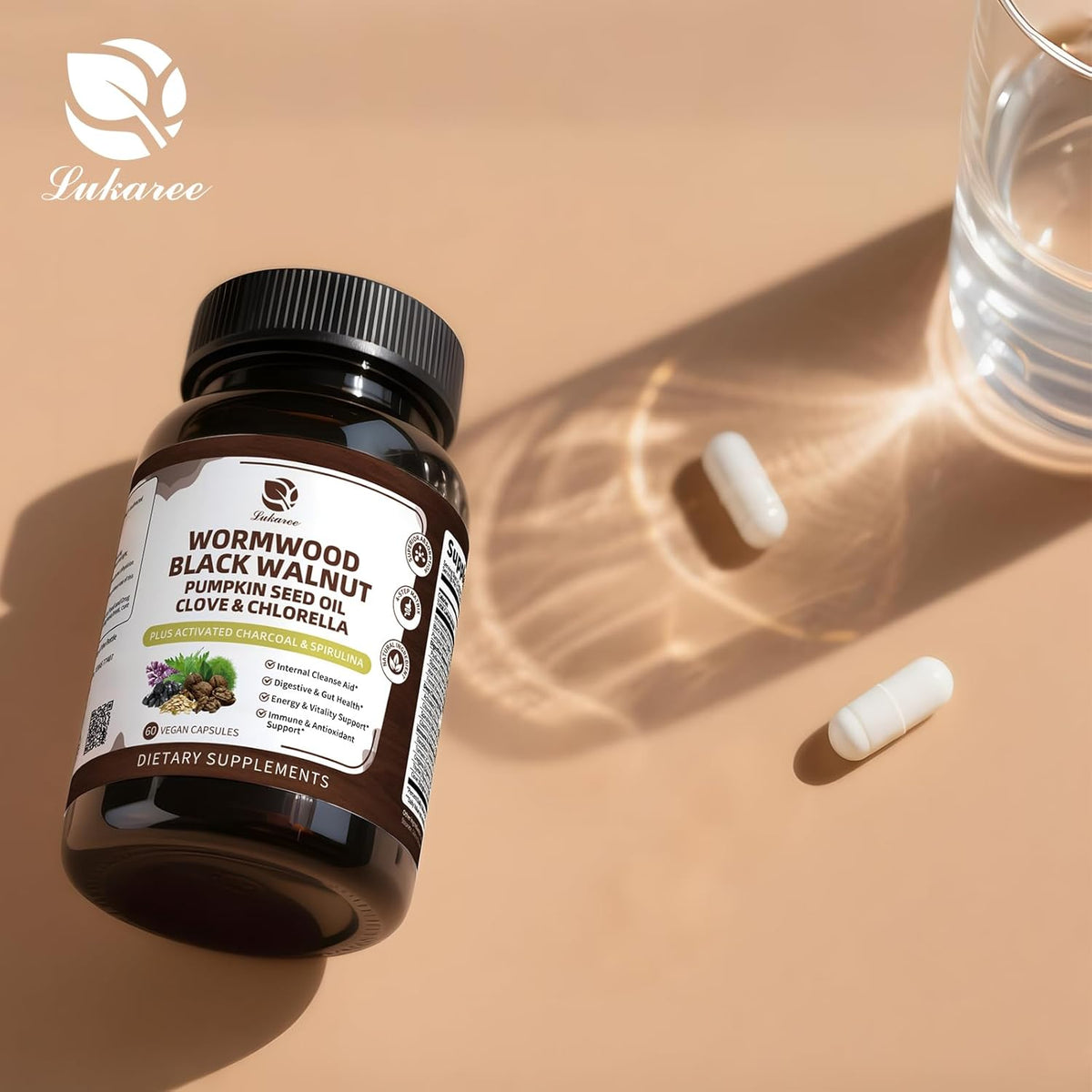 16 IN 1 Wormwood Black Walnut Complex • 60 Capsules