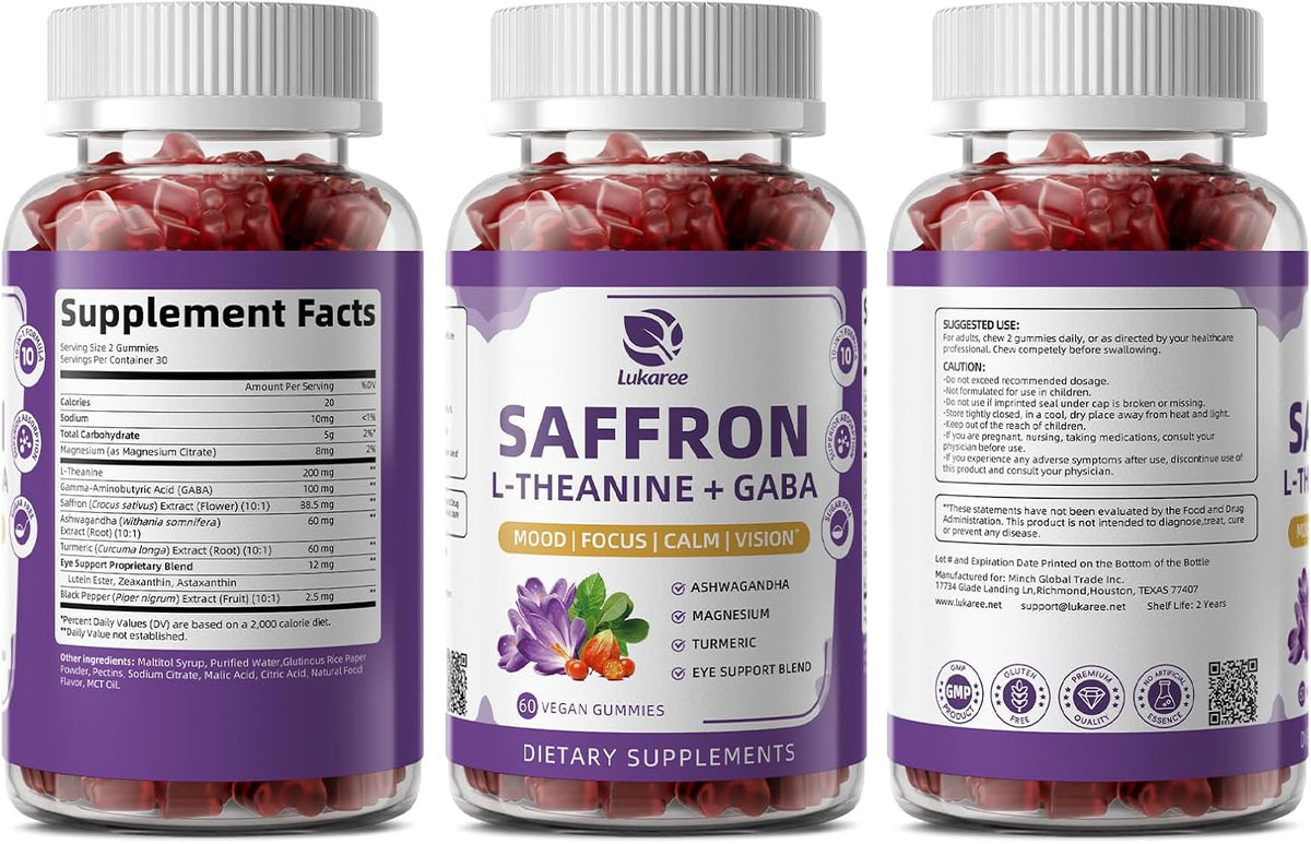 10-in-1 Saffron Gummies • Mixed Berry Flavor