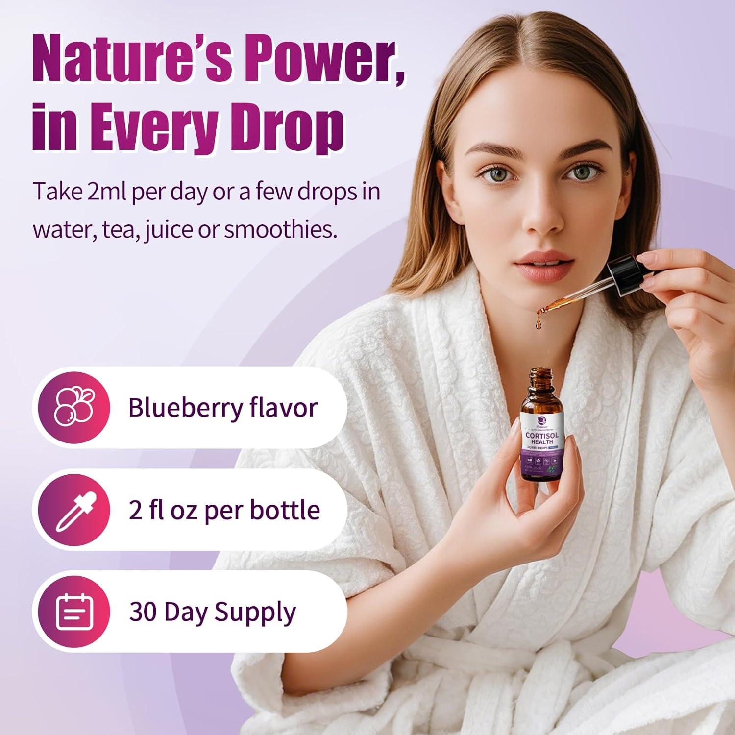 Cortisol balance Drops with KSM-66® Ashwagandha • 2 fl oz (60ml)