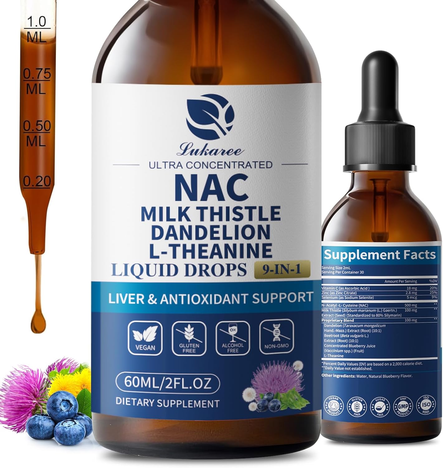 Lukaree Liposomal NAC Supplement – 700mg N-Acetylcysteine with
