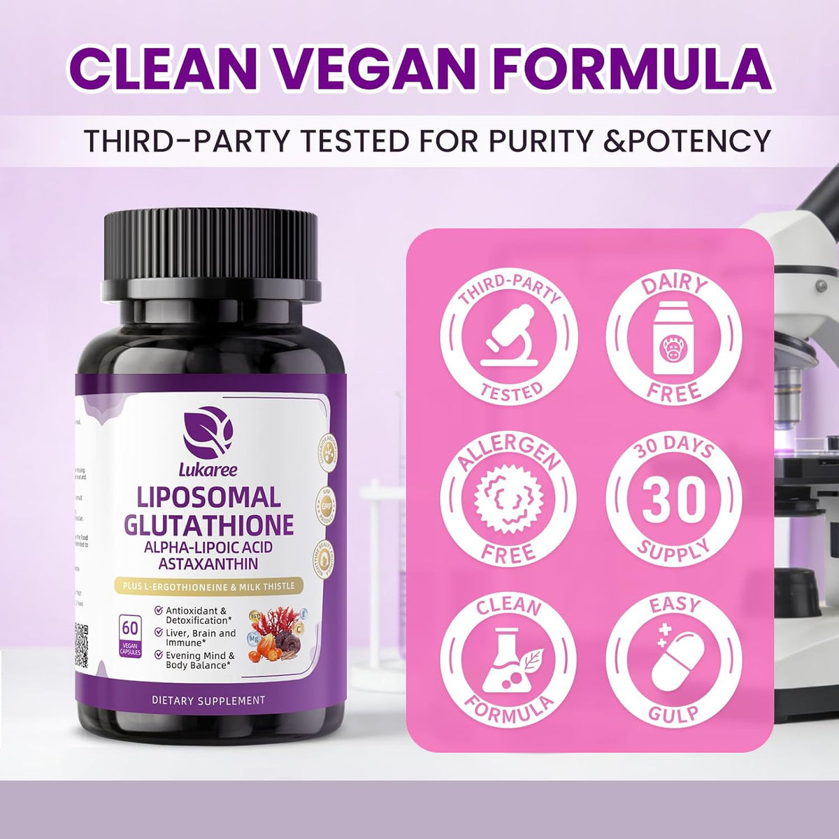 Liposomal Glutathione 500mg Complex  • 60 Capsules