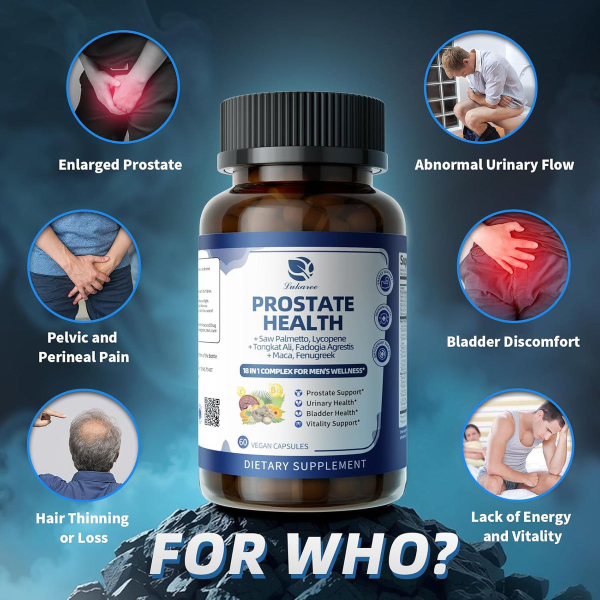 18-in-1 Prostate Health Support • 60 Capsules