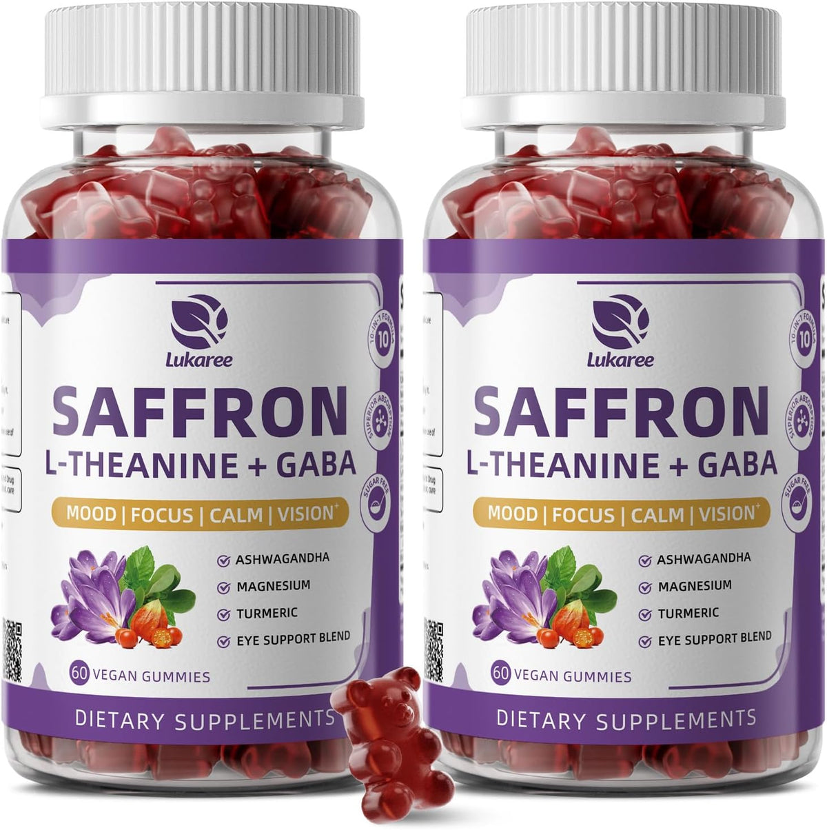 10-in-1 Saffron Gummies • Mixed Berry Flavor