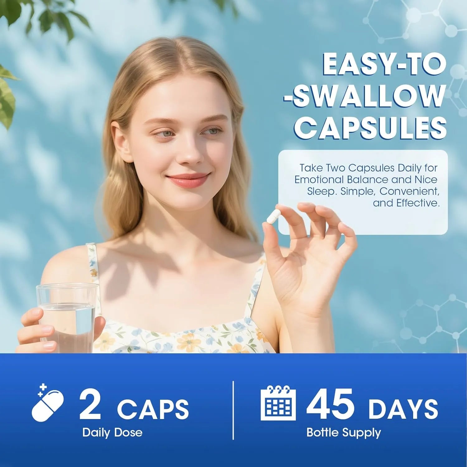 GABA Supplements 750mg Capsules  • 90 Count
