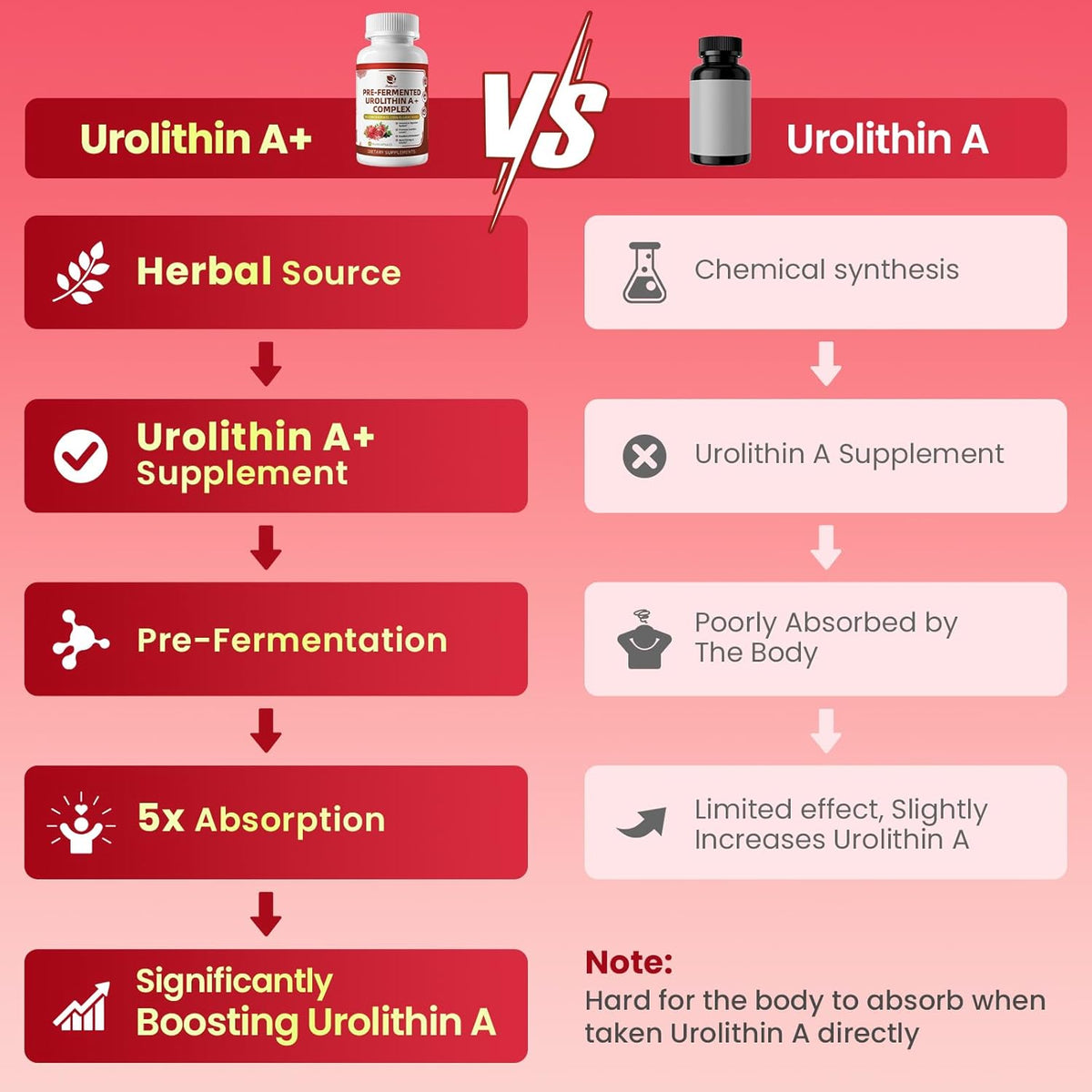 Triple-Strength Urolithin A+ Complex • 120 Capsules