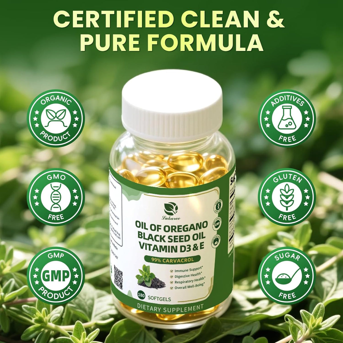 Oregano Oil Softgels • 180 Count