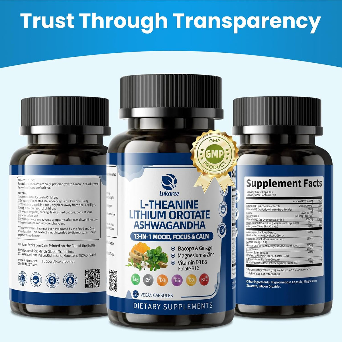13-in-1 Lithium Orotate Complex • 120 Capsules