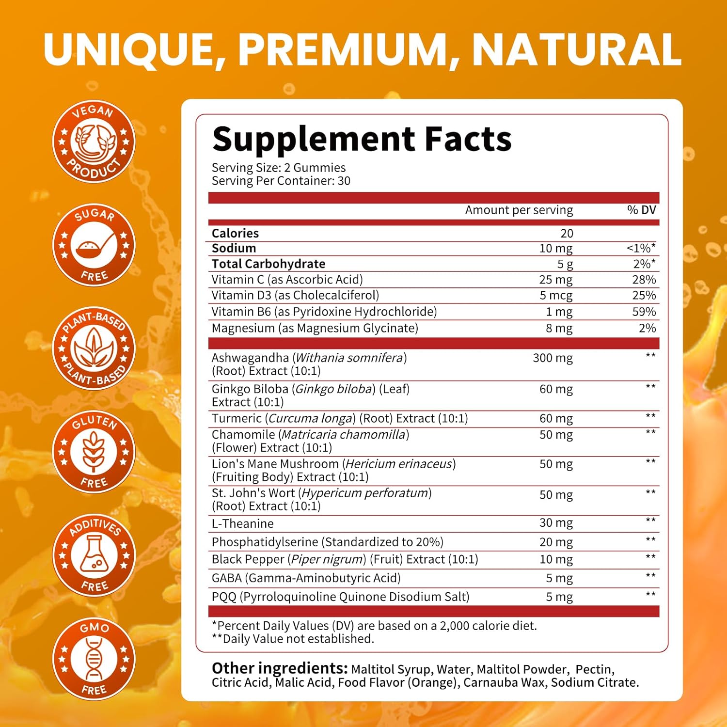 15-in-1 Cortisol Calm Gummies • 60 Count