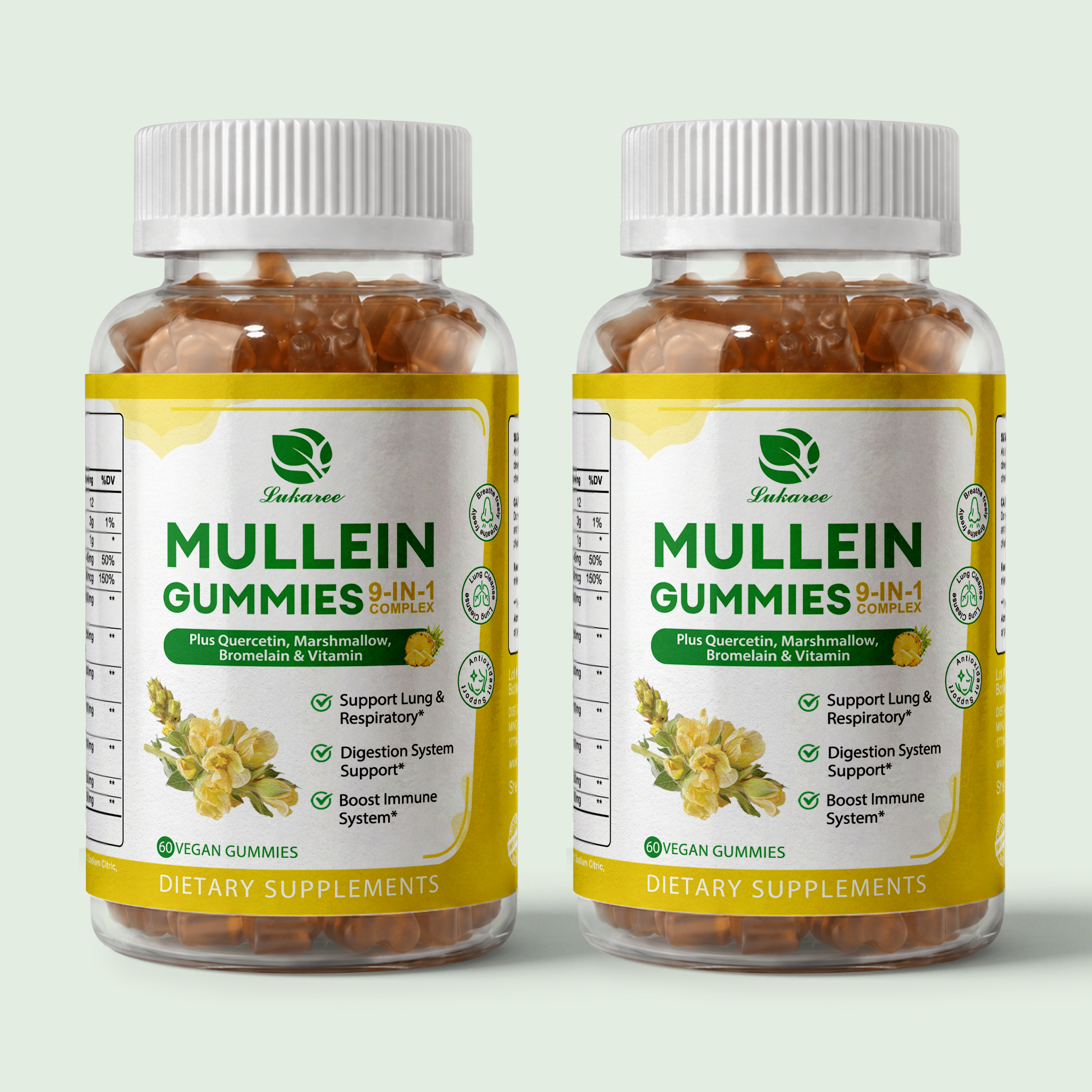 20 in 1 Mullein Gummies • 60 Count (2-Pack)
