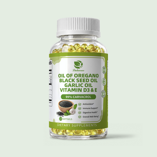 6-in-1 Oregano Oil with Black Seed Oil Complex • 120 Softgels