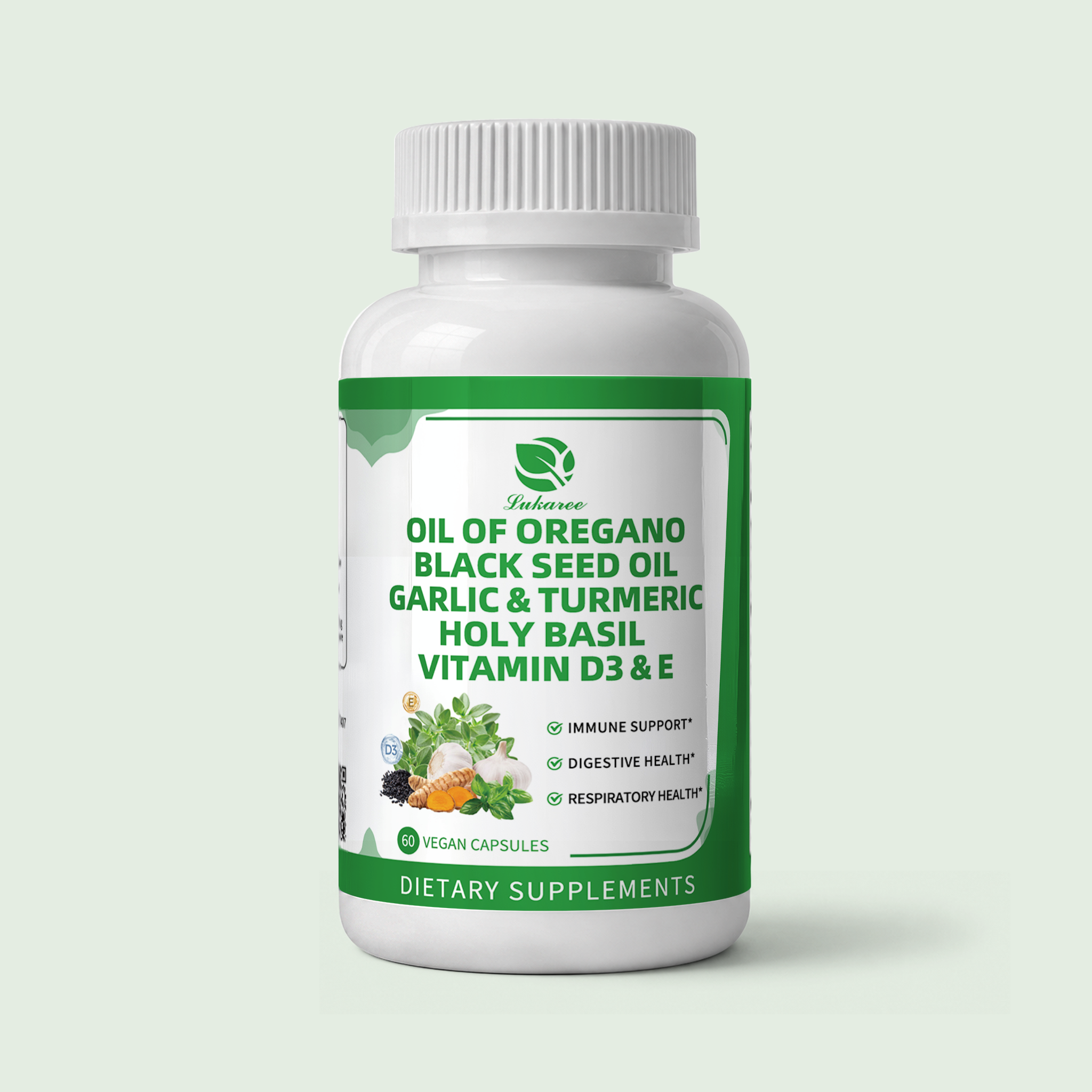 8-In-1 Organic Oil of Oregano Capsules • 60 Count