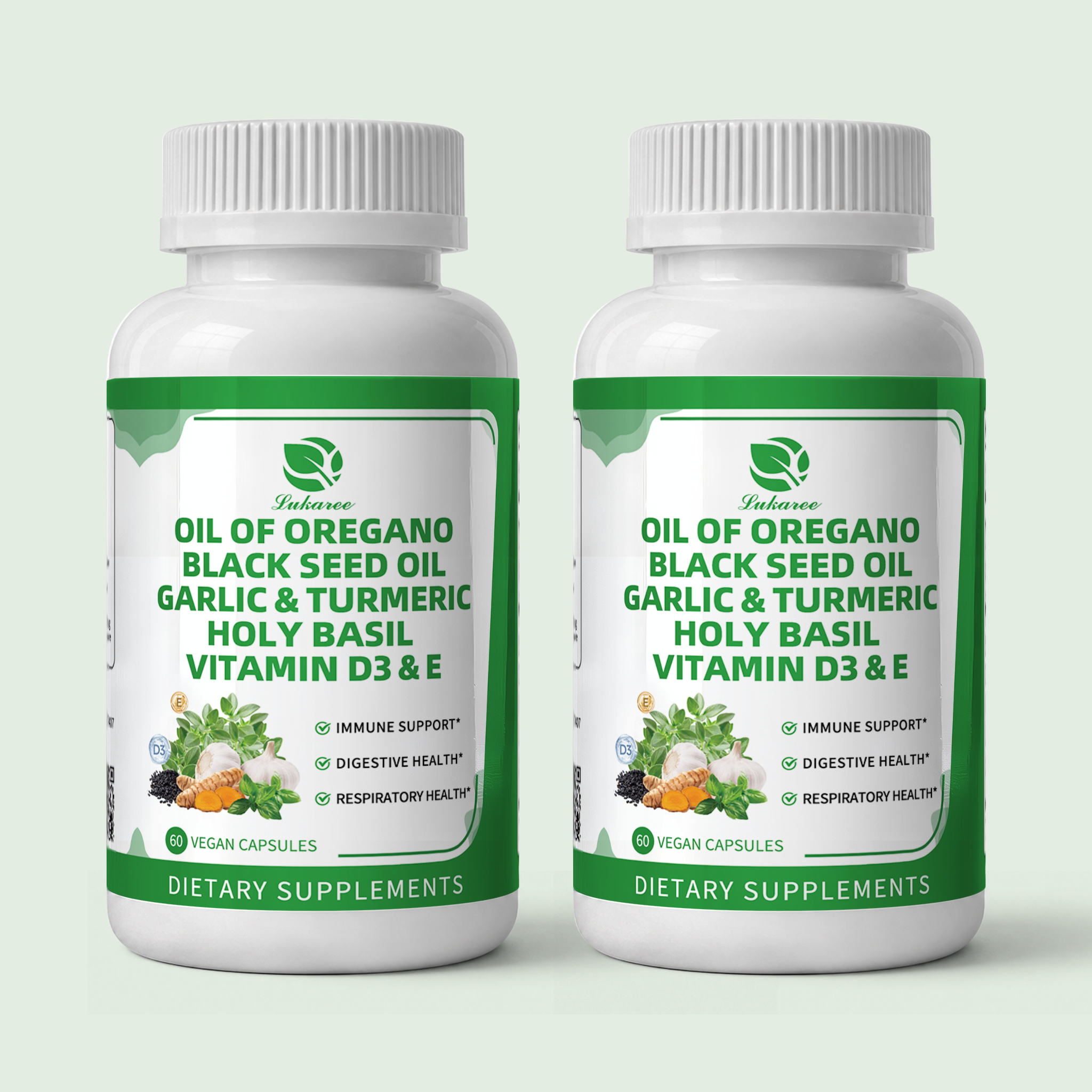 8-In-1 Organic Oil of Oregano Capsules • 60 Count