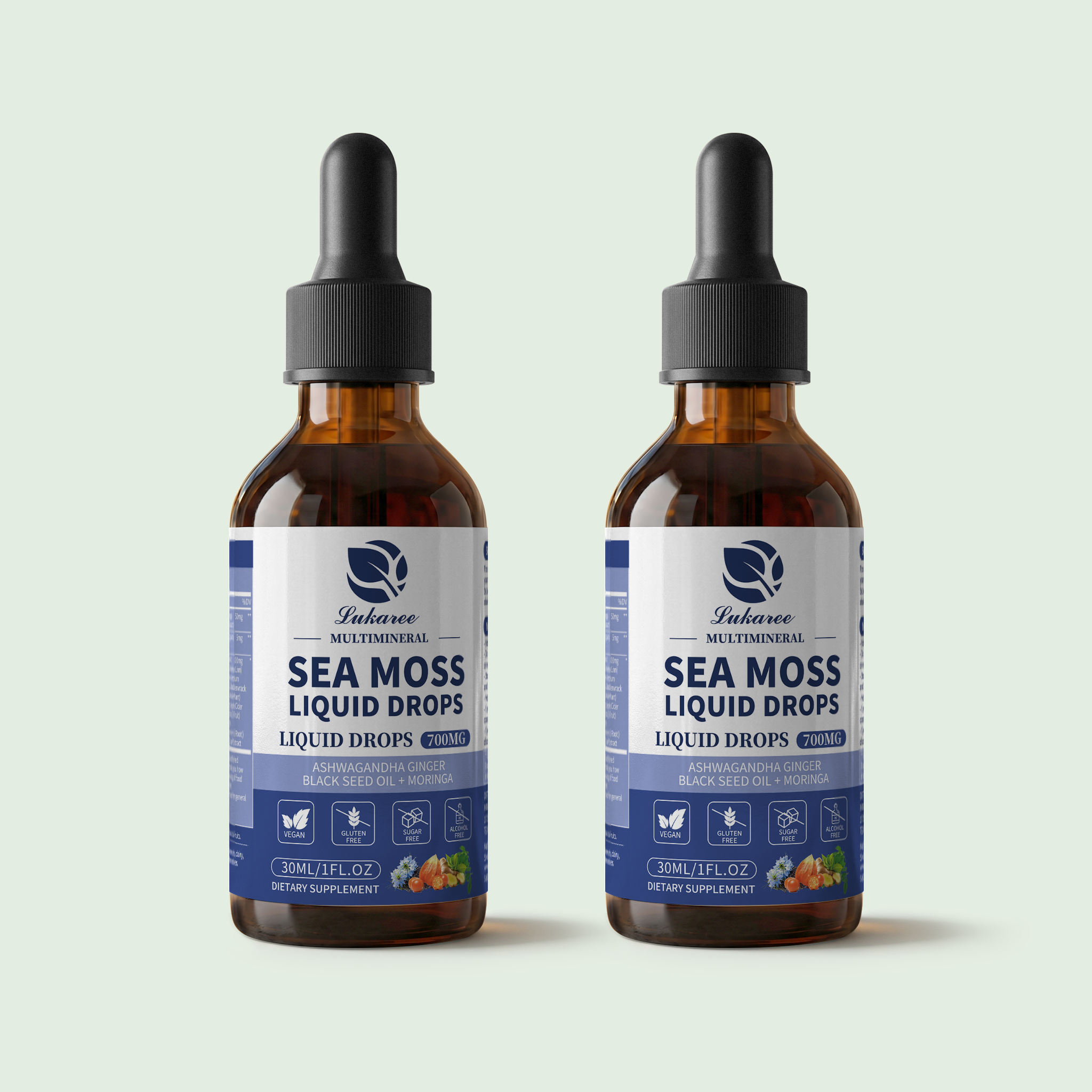 7-in-1 Sea Moss Drops • 2 fl oz (2-Pack)