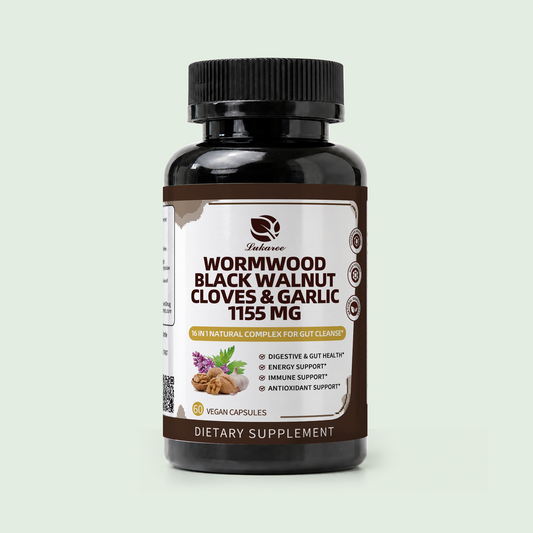 16-in-1 Wormwood Black Walnut Capsules with Clove Garlic Turmeric for Rapid Gut Cleanse & Digestive Health | Liposomal Delivery 98% Absorption
