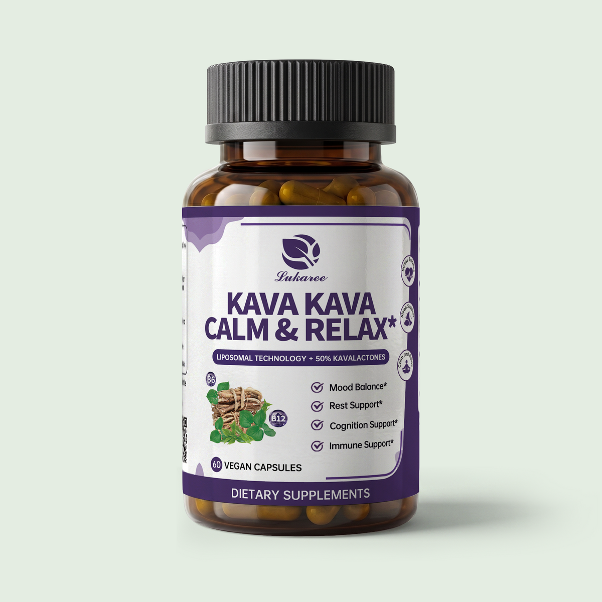 Liposomal Herbal Calm Formula Capsules • 60 Count