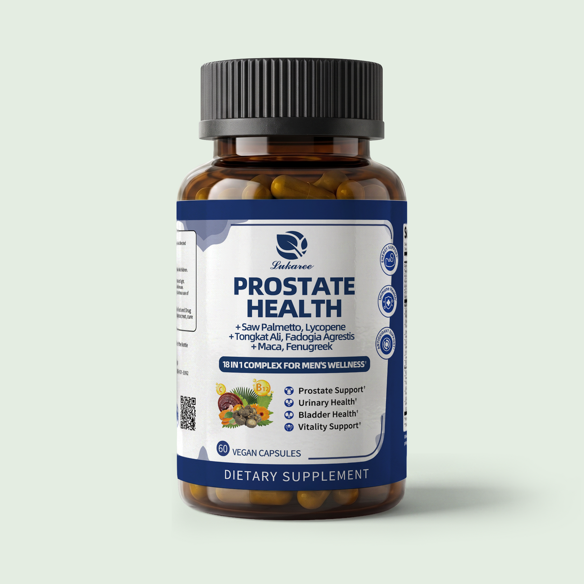 18-in-1 Prostate Health Support • 60 Capsules