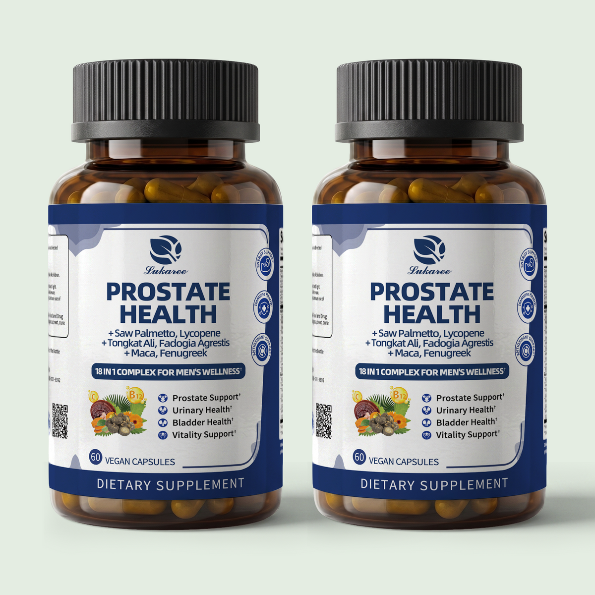18-in-1 Prostate Health Support • 60 Capsules