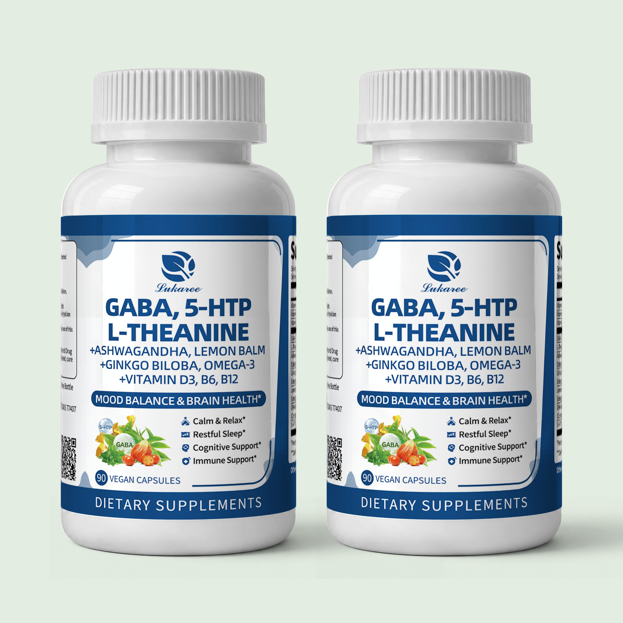 GABA Supplements 750mg Capsules  • 90 Count