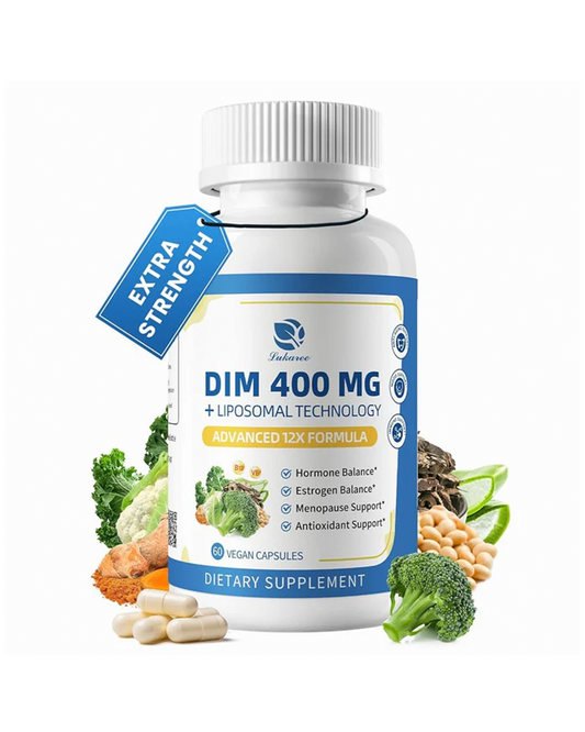Lukaree DIM Supplement 400MG for Women, Liposomal - Estrogen Support & Antioxidant Support - with Black Cohosh, Soy Isoflavones & Alpha Lipoic Acid - Vegan, 60 Ct.
