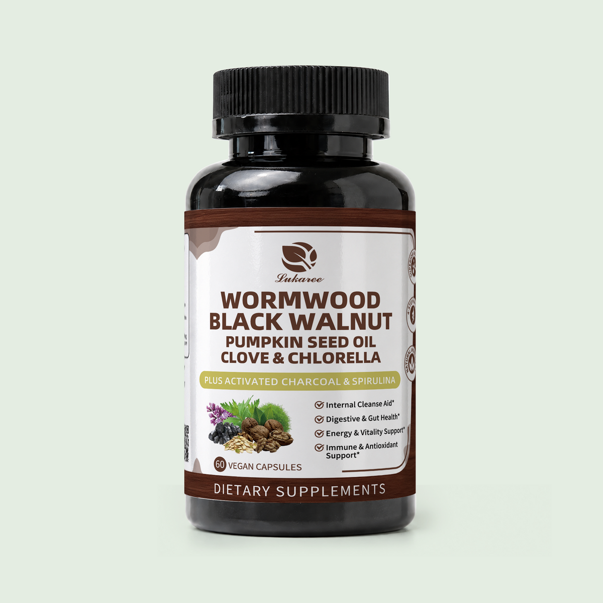 16 IN 1 Wormwood Black Walnut Complex • 60 Capsules