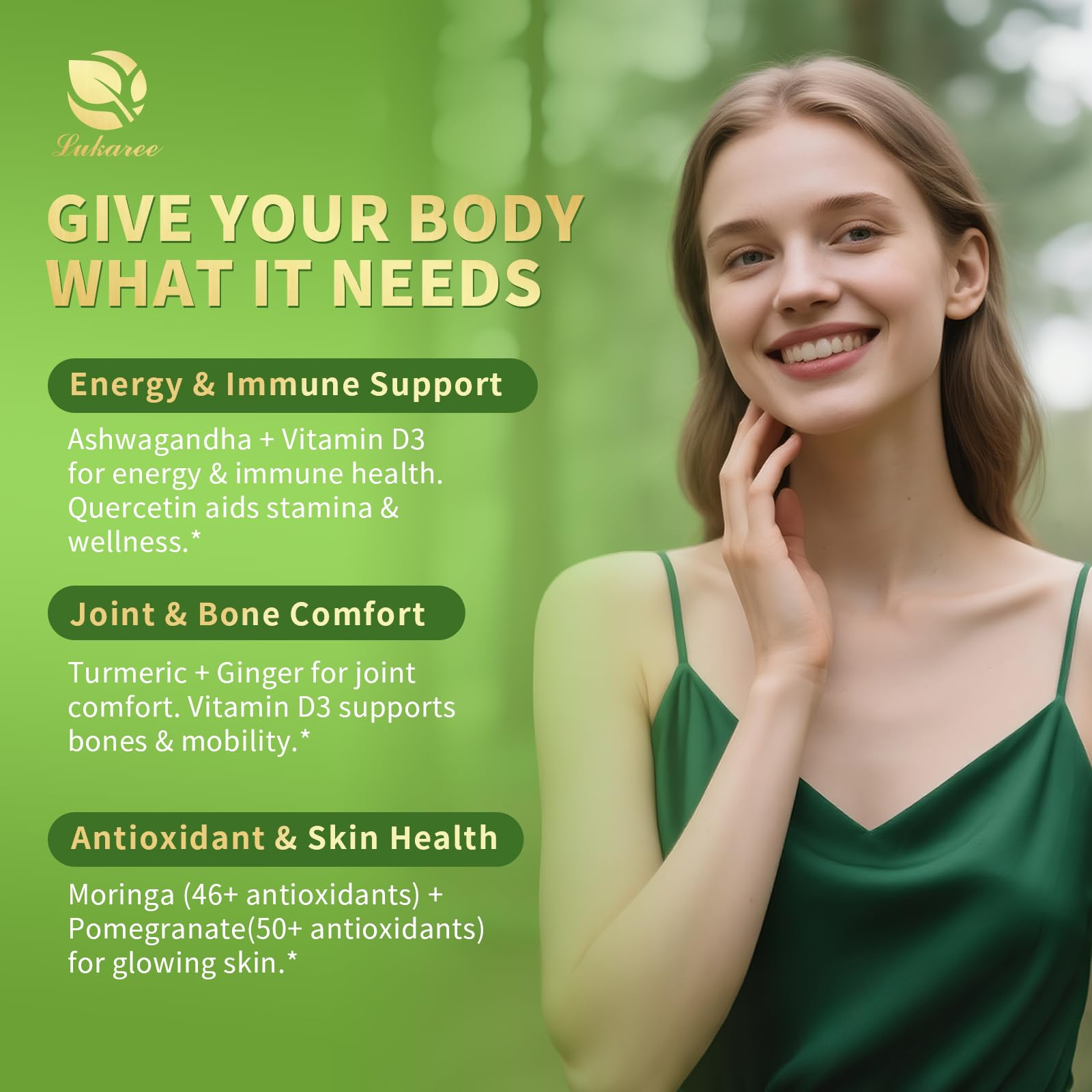 Liposomal Moringa Leaf Drops with Ashwagandha • 2 fl oz (60ml)