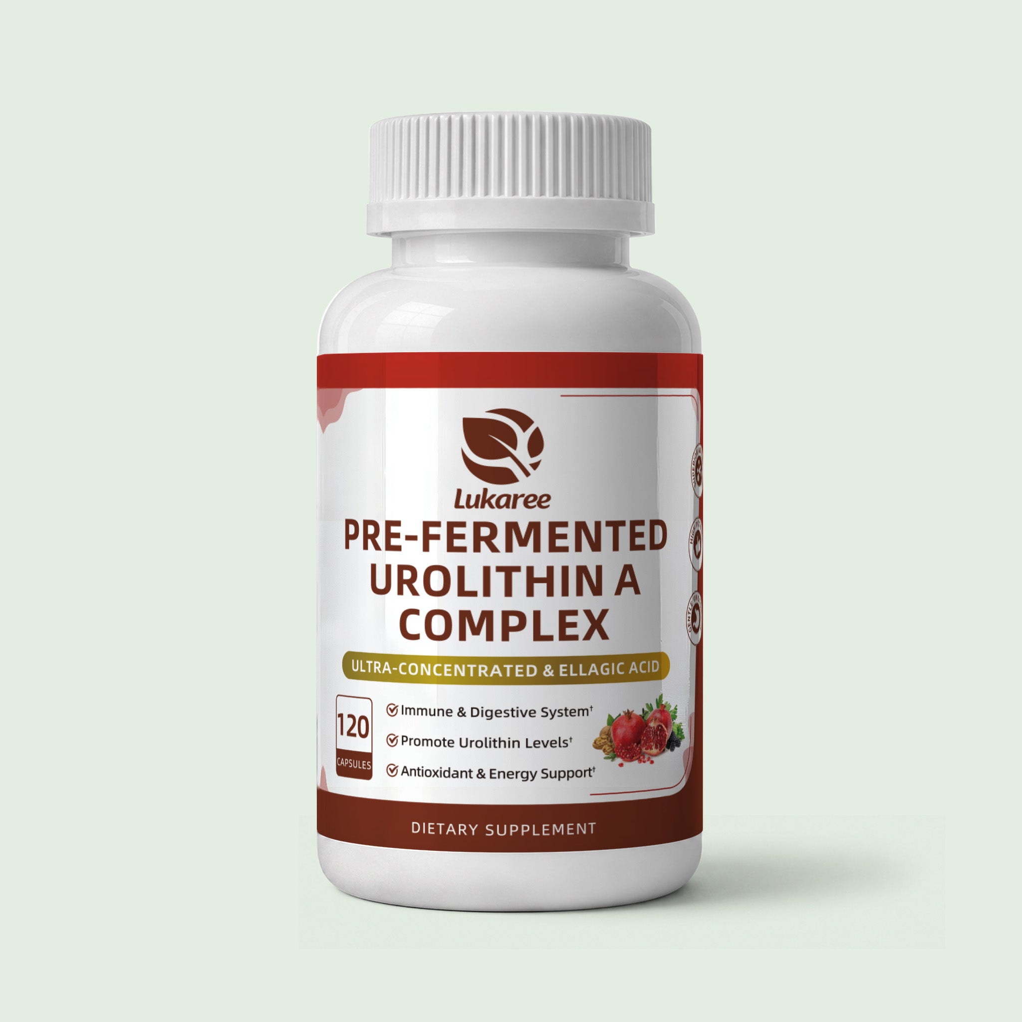 Pre-Fermented Urolithin A Complex 1130mg • 120 Capsules